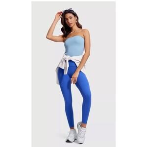 32 Degrees Cool High Waist Leggings Women’s Size Small Blue Yoga Cycling Workout